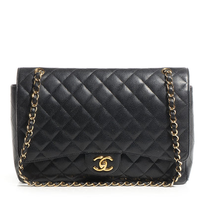 Chanel Caviar Quilted Maxi Double Flap Black 1 of 8