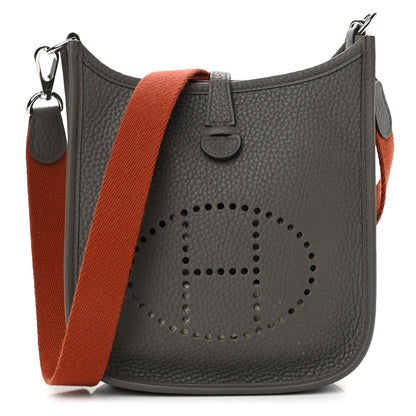 Hermes Taurillon Clemence Amazone Evelyne TPM Etain Cuivre 1 of 10