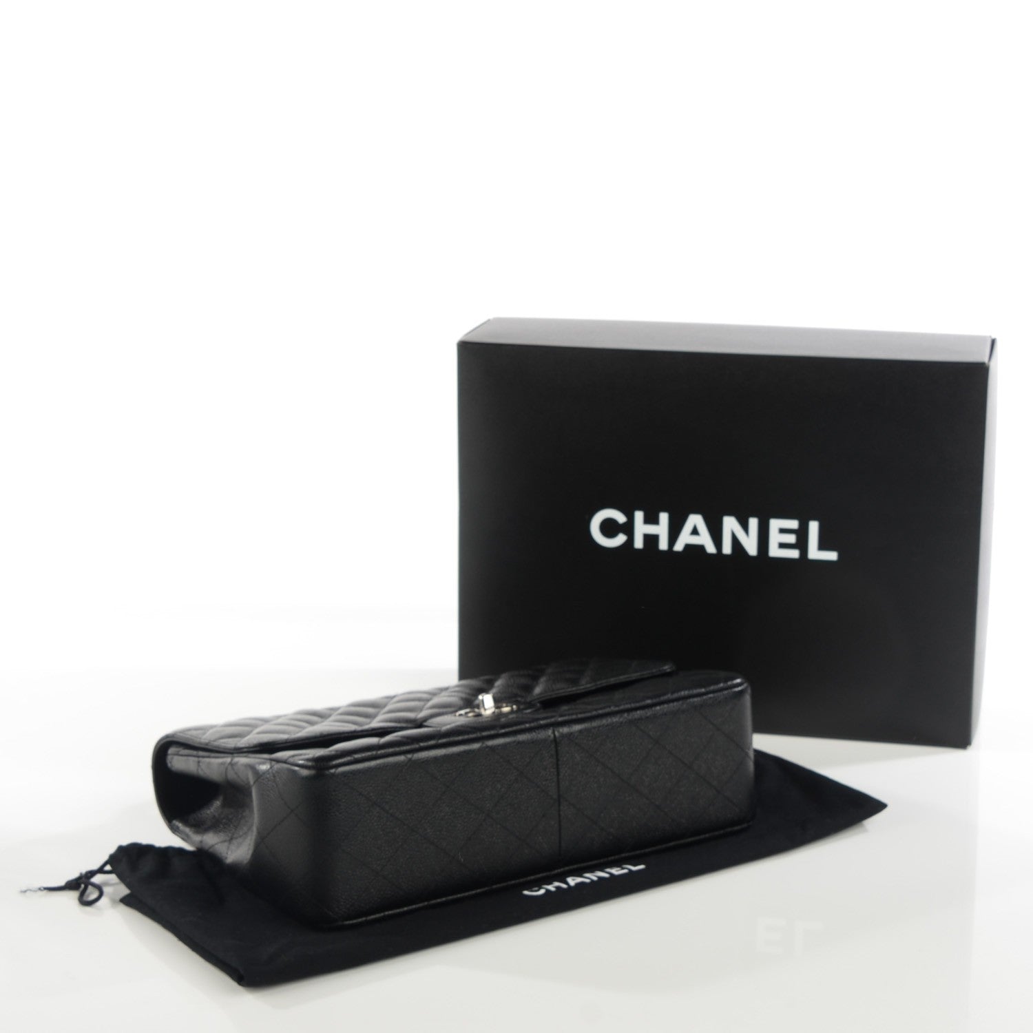 Chanel Caviar Quilted Jumbo Single Flap Black 4 of 8