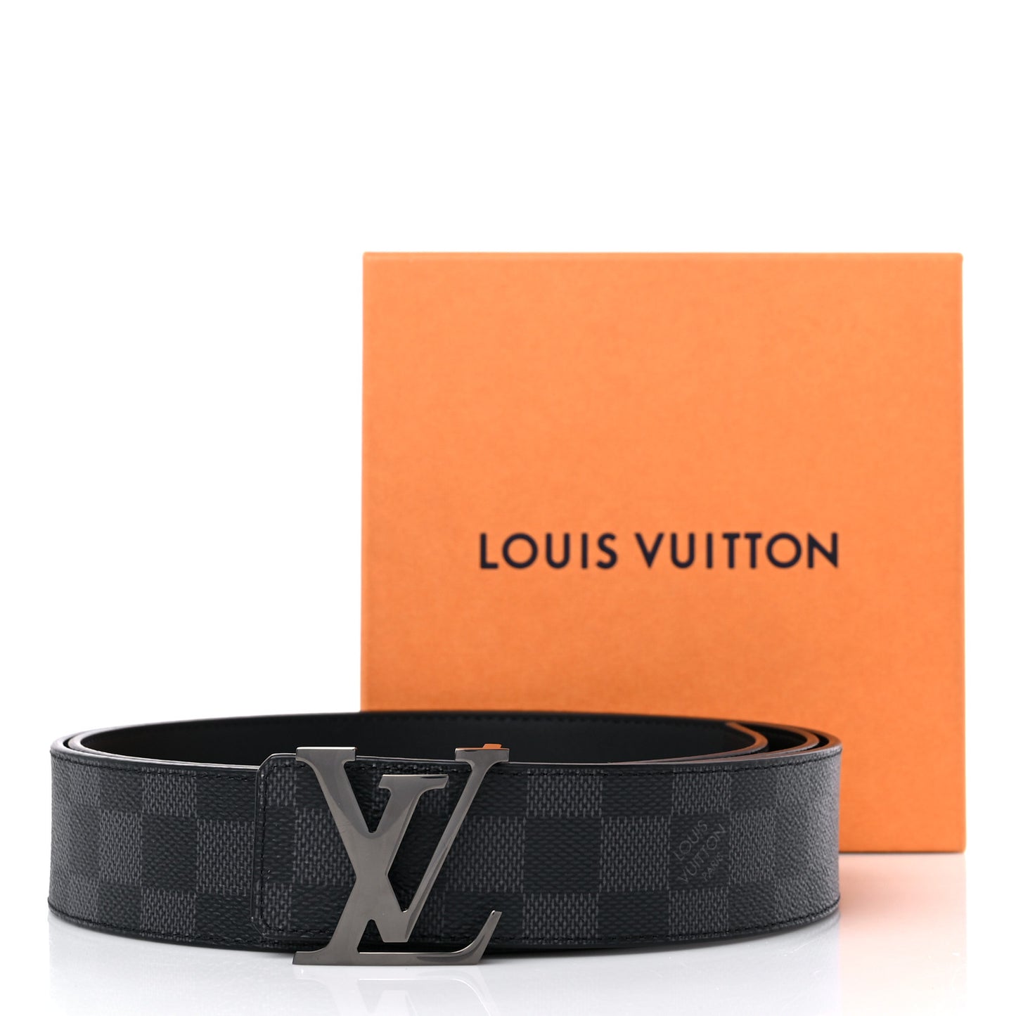Damier Graphite 40mm LV Initiales Belt 120 48
