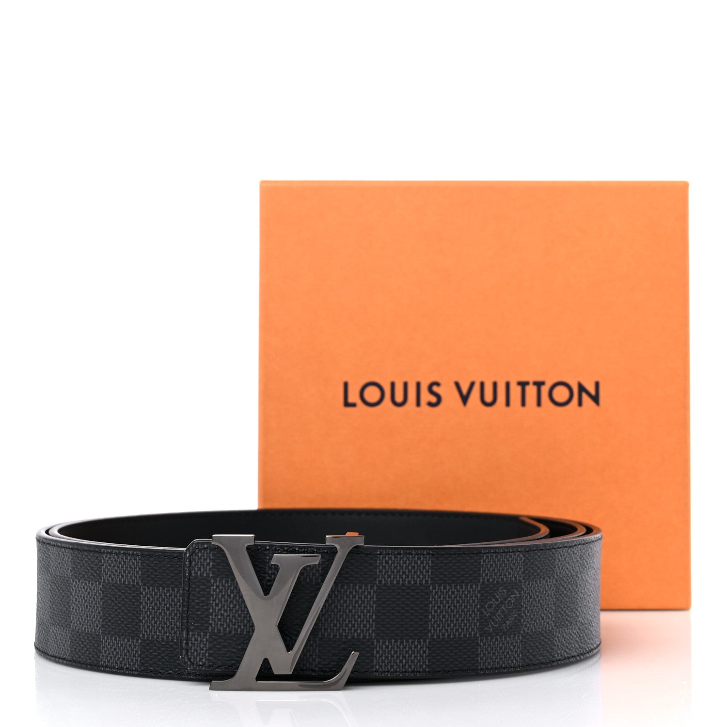 Louis Vuitton Damier Graphite 40mm LV Initiales Belt 120 48 5 of 5
