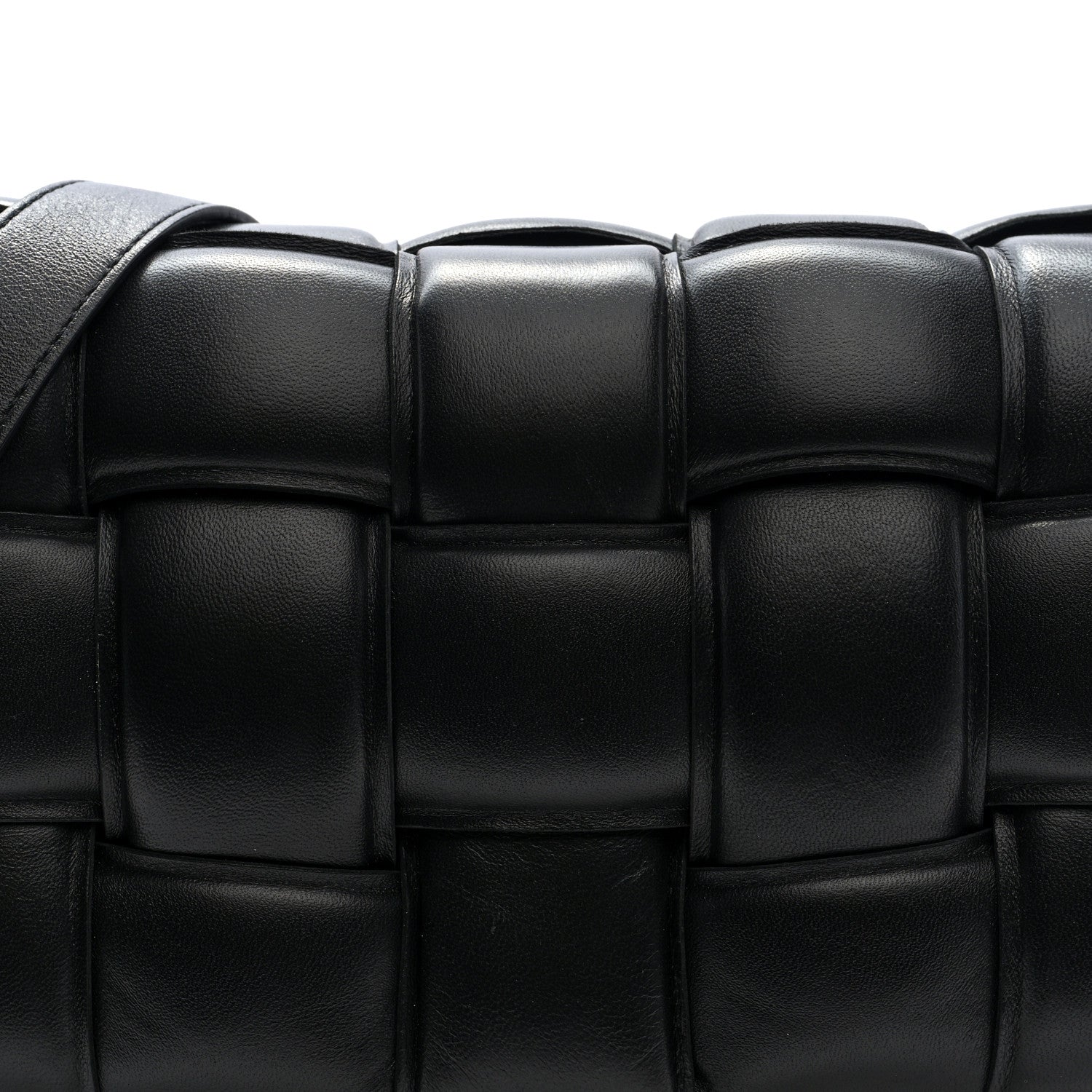 Bottega Veneta Nappa Maxi Intreccio Padded Cassette Crossbody Bag Black 7 of 9