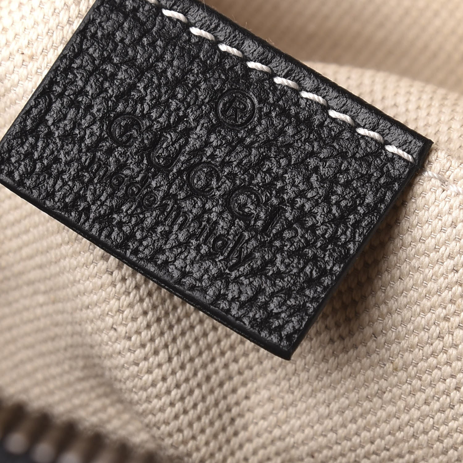 Gucci Velvet GG Monogram Textured Calfskin Web Small Double Buckle Backpack Blue Beige Black 5 of 9