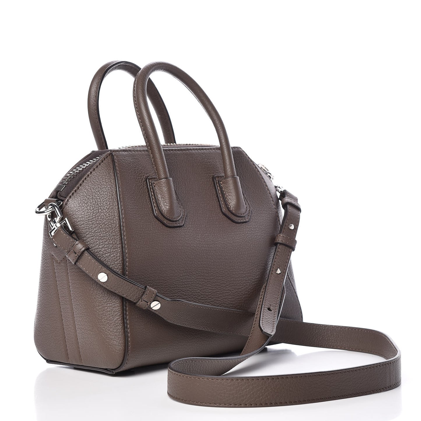 Sugar Goatskin Mini Antigona Heather Grey
