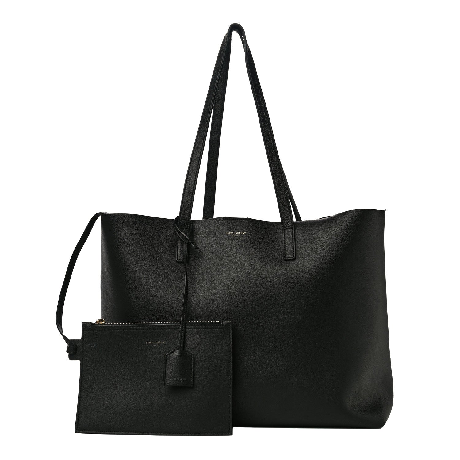 Saint Laurent Calfskin Large Shopping Tote Black 1 of 15