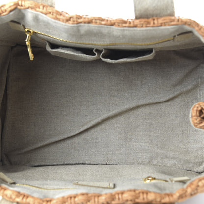 Prada Raffia Canvas Mistolino Tote Naturale 5 of 11