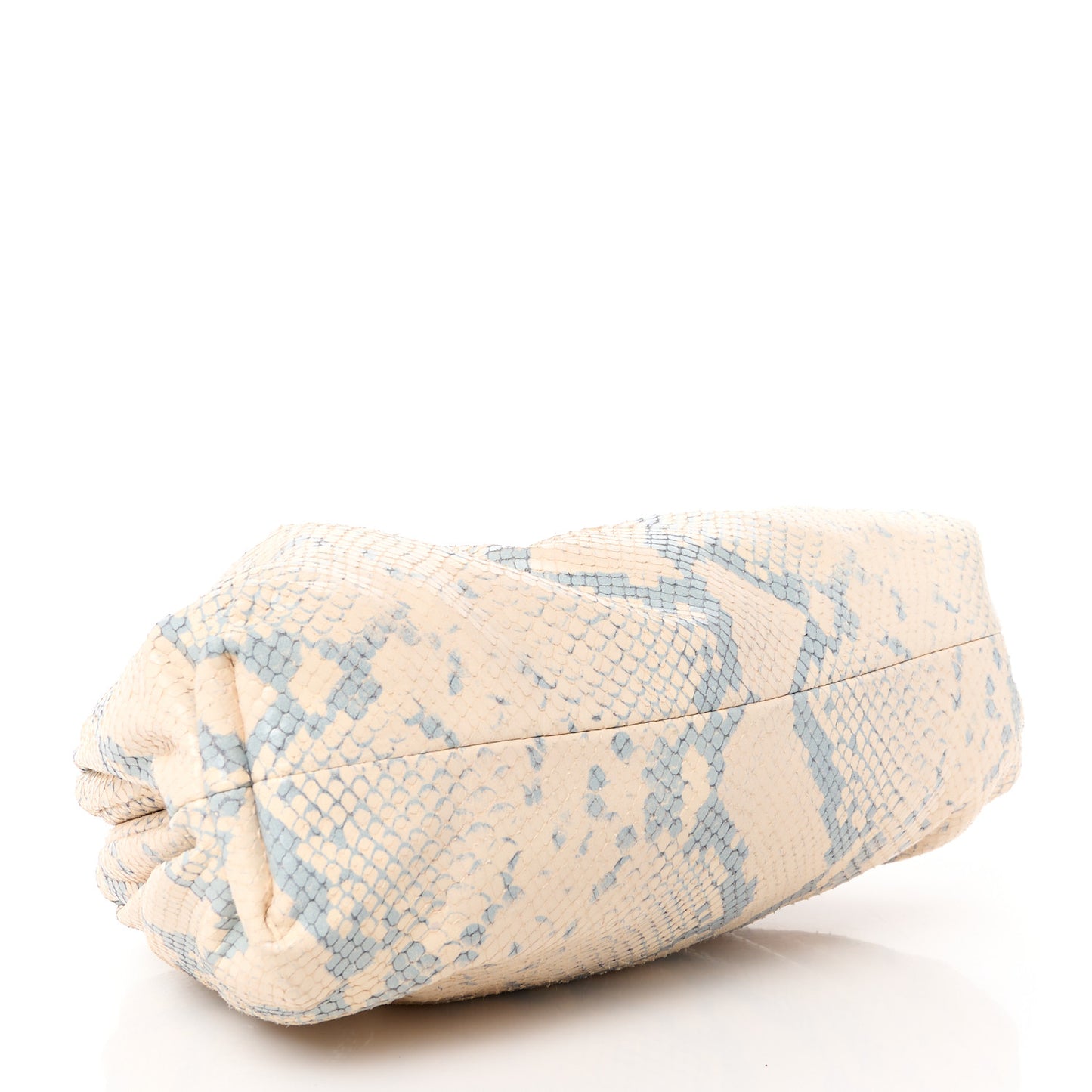 Goatskin Snakeskin Teen Pouch Cantaloupe