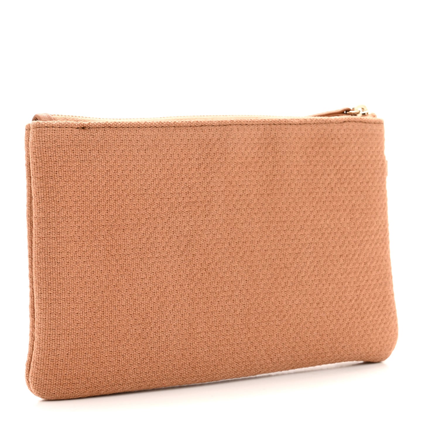 Mixed Fibers Small Deauville Pouch Beige