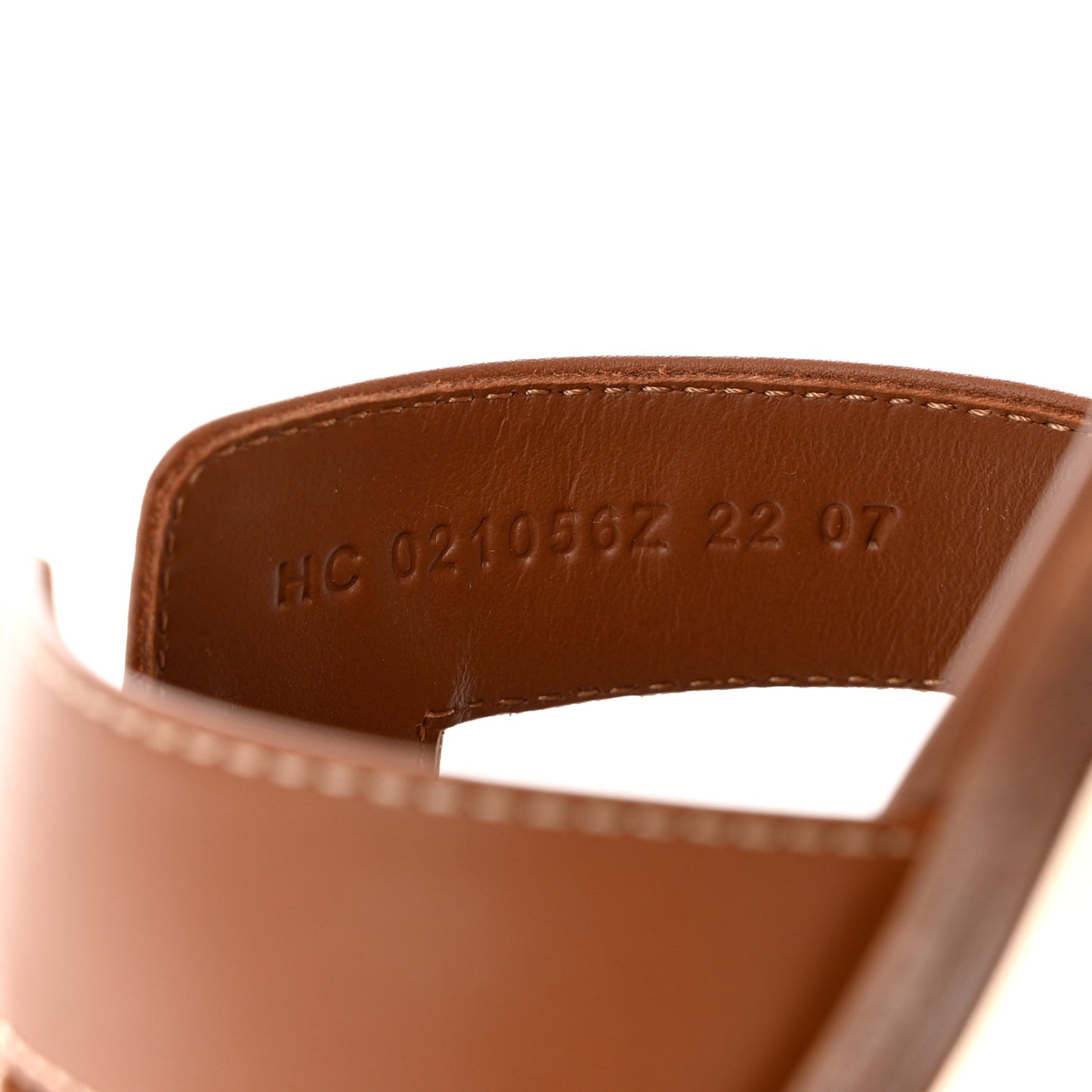 Box Calfskin Oran Sandals 38 Gold