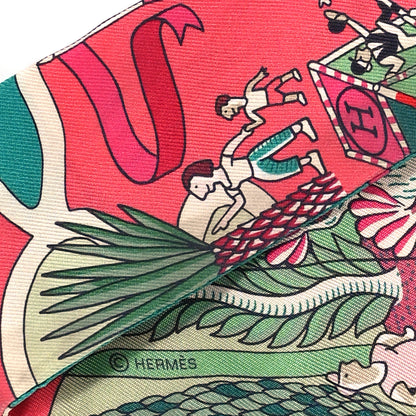 Hermes Silk Exposition Universelle Twilly Rose Vif Menthol 5 of 5