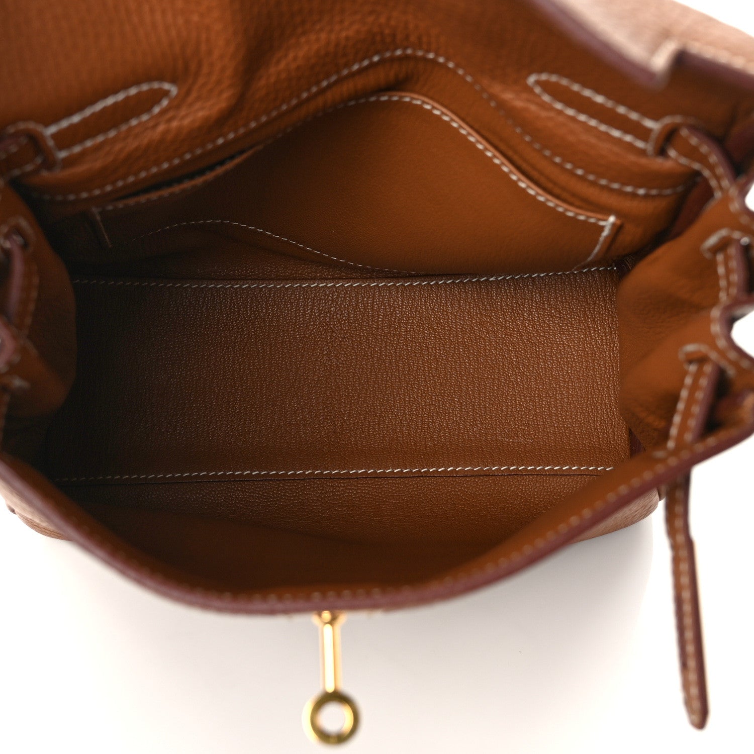 Hermes Taurillon Clemence Kelly Ado Backpack Gold 5 of 9