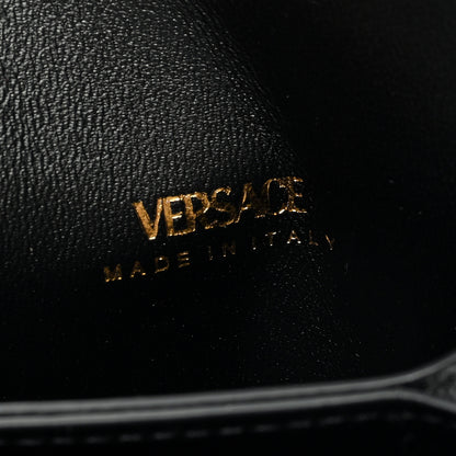 Versace Grained Calfskin Medusa Gusset Holder Wallet Black 6 of 6