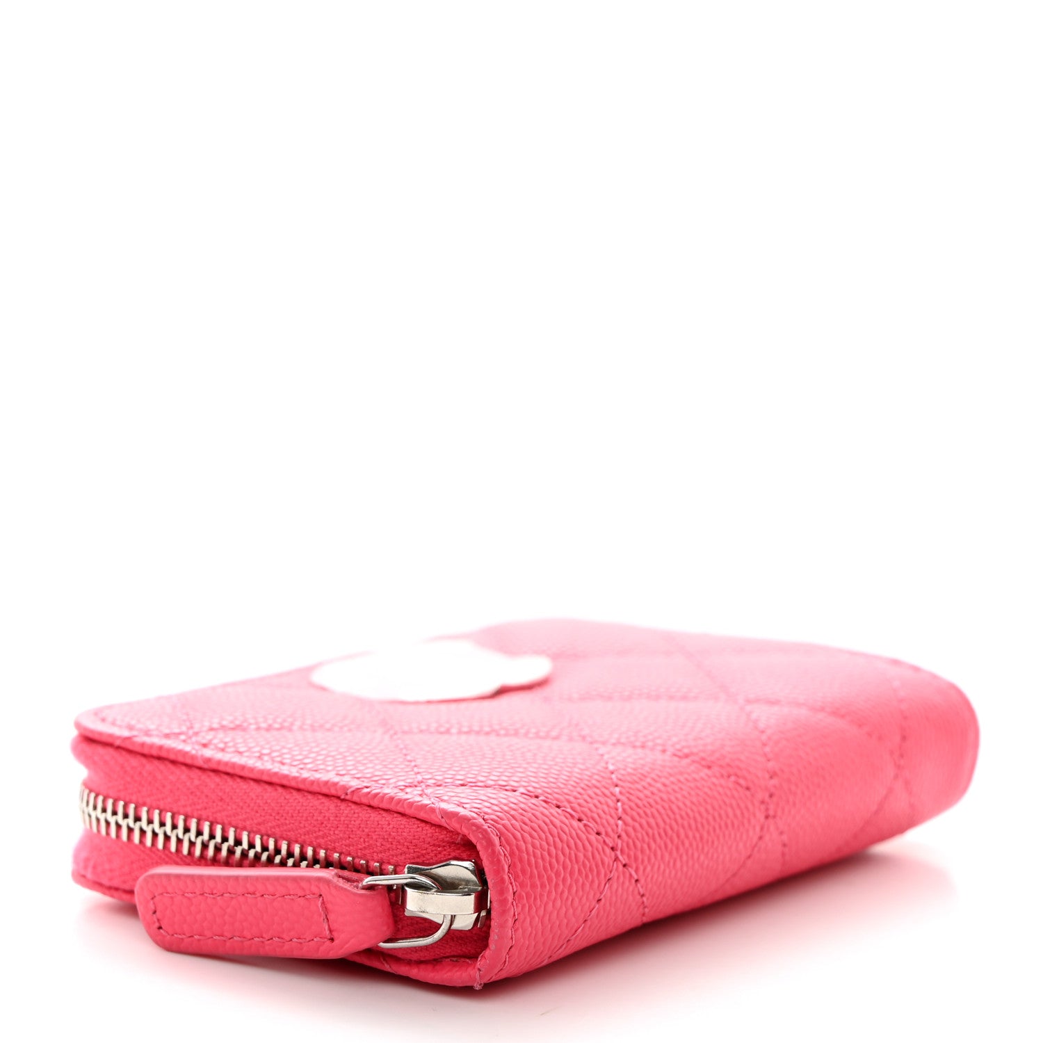 Chanel Caviar Quilted CC Zip Coin Purse Fuchsia 4 of 8