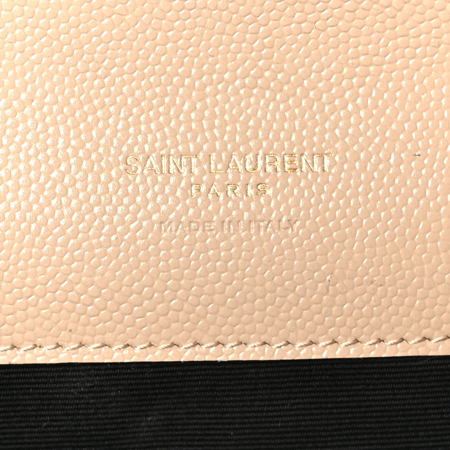 Grain De Poudre Textured Mixed Matelasse Triquilt Monogram Clutch Dark Beige