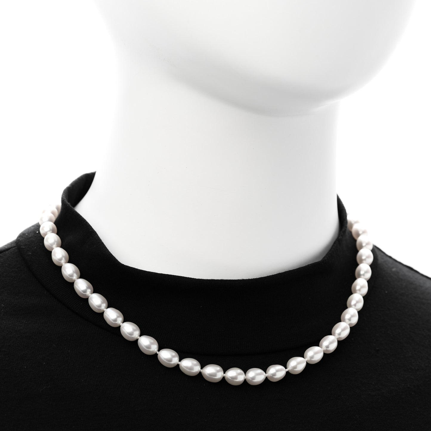 Sterling Silver Freshwater Cultured Pearl 6.5-7mm Strand Necklace
