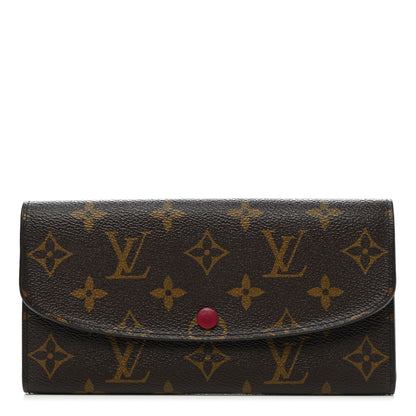 Louis Vuitton Monogram Emilie Wallet Fuchsia 1 of 9