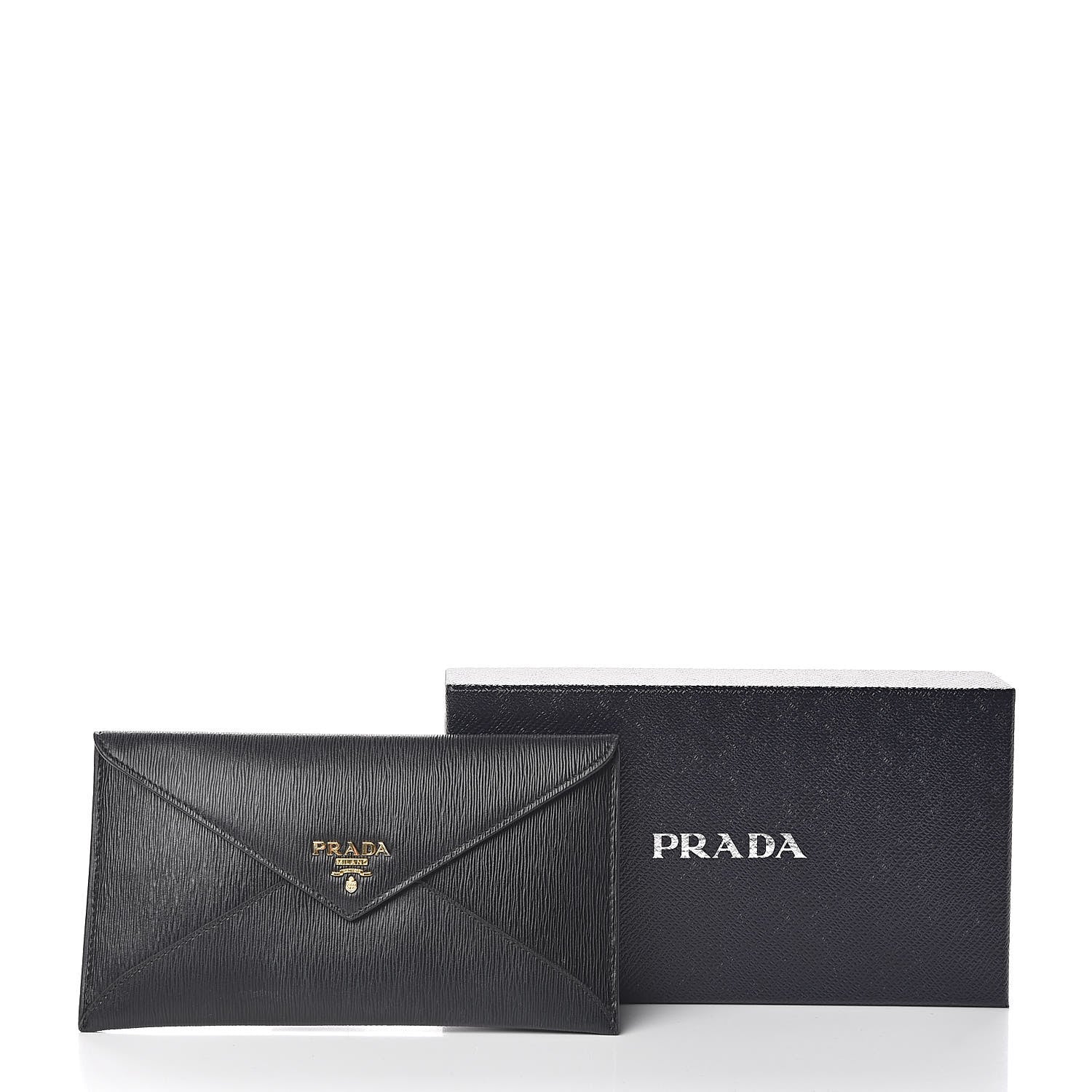 Prada Vitello Move Envelope Wallet Black 13 of 13