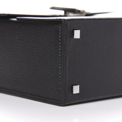 Hermes Chevre Mysore Cinhetic Boxy Top Handle Bag Black 10 of 14