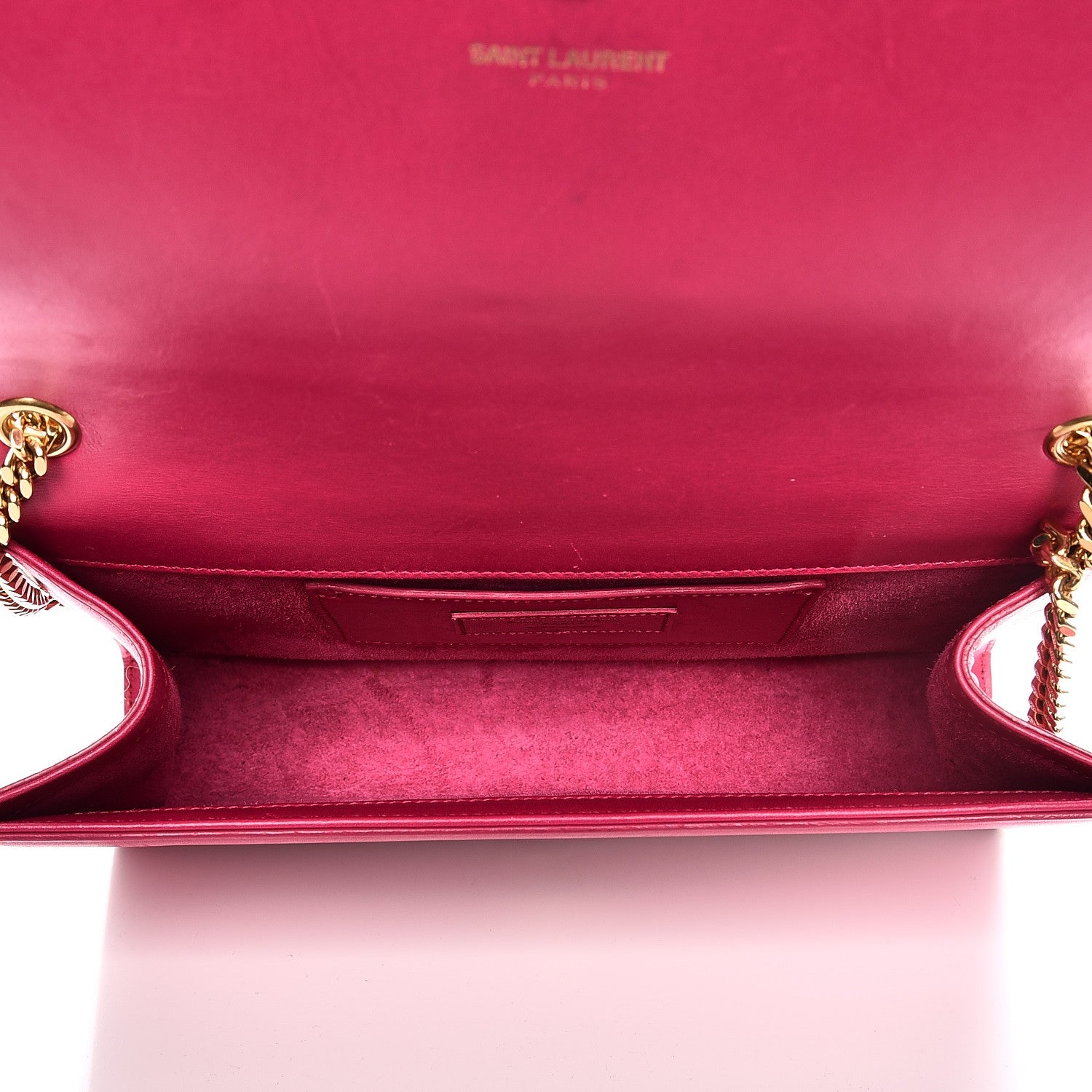 Saint Laurent Smooth Calfskin Medium Classic Monogram Kate Tassel Satchel Fuchsia 5 of 12