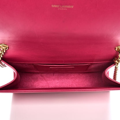 Saint Laurent Smooth Calfskin Medium Classic Monogram Kate Tassel Satchel Fuchsia 5 of 12