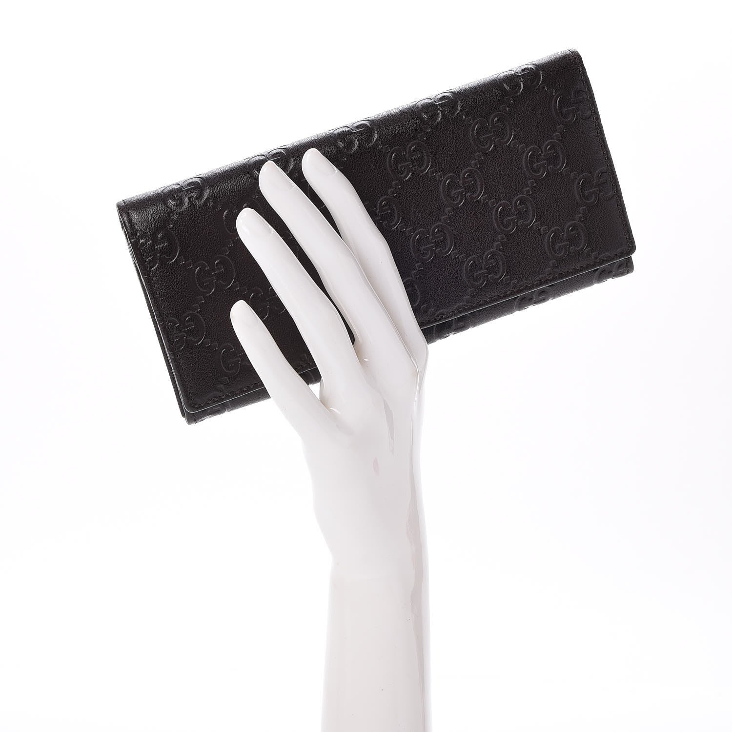 Gucci Guccissima Continental Wallet Dark Brown 2 of 9