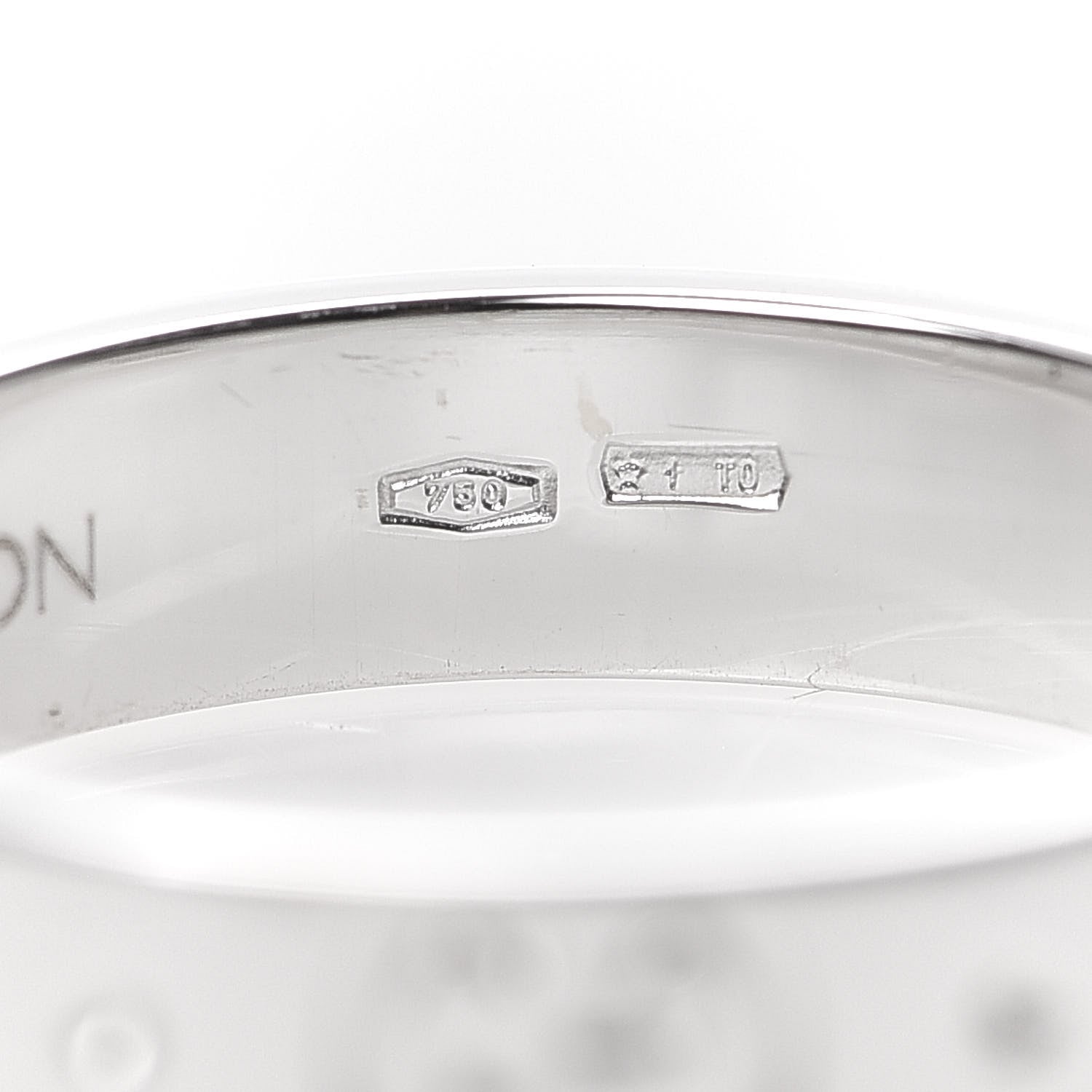 Gucci 18K White Gold 4mm Icon Thin Band Ring 49 4.75 5 of 6
