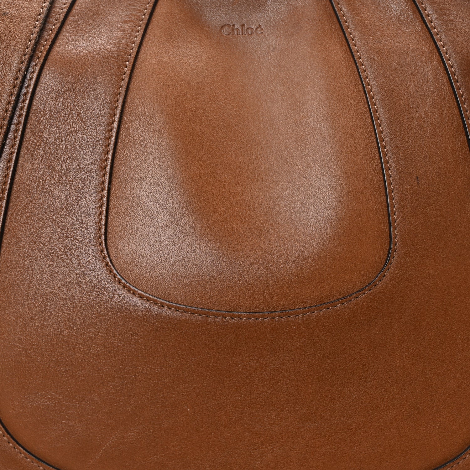 Chloe Calfskin Small Hayley Hobo Tan 7 of 9