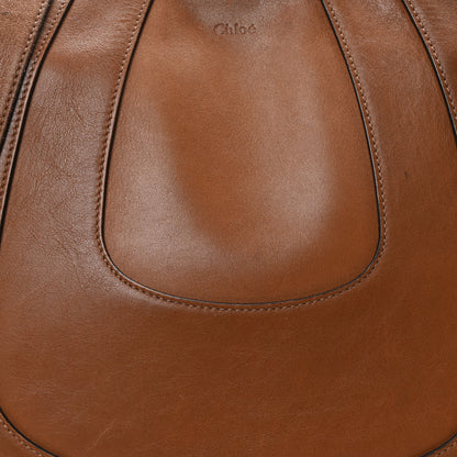 Chloe Calfskin Small Hayley Hobo Tan 7 of 9