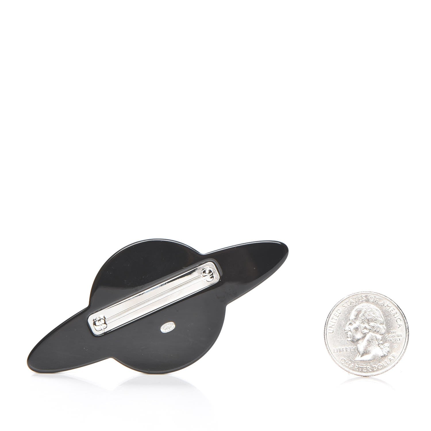 Chanel Glittered Resin Strass Planet Brooch Silver Blue Pink 3 of 5