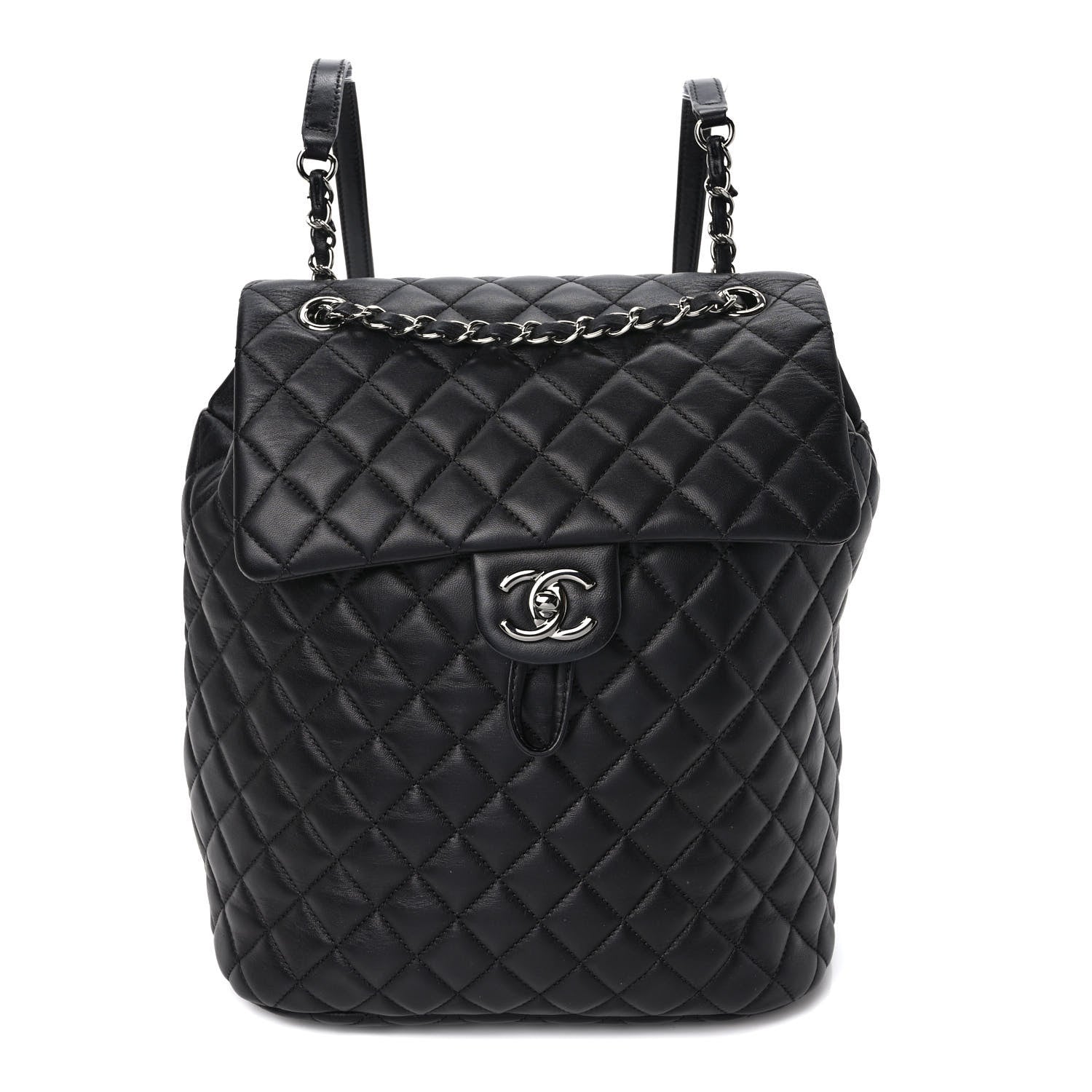 Chanel Lambskin Quilted Large Urban Spirit Backpack Black 1 of 8