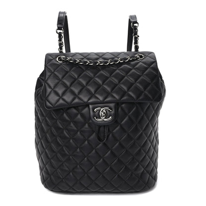 Chanel Lambskin Quilted Large Urban Spirit Backpack Black 1 of 8