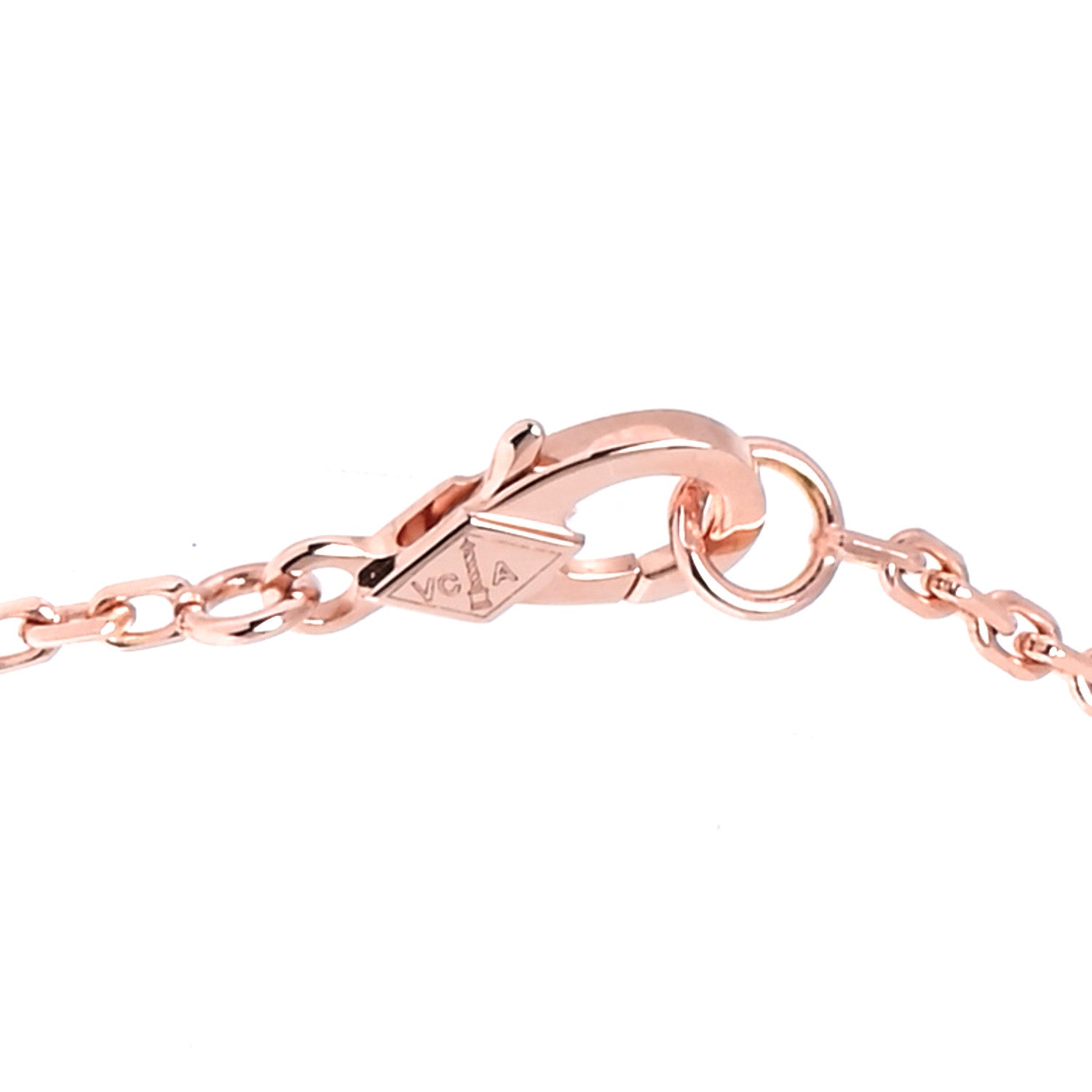 Van Cleef & Arpels 18K Rose Gold Carnelian Onyx Lucky Spring Closed Wing Ladybug Bracelet 4 of 7