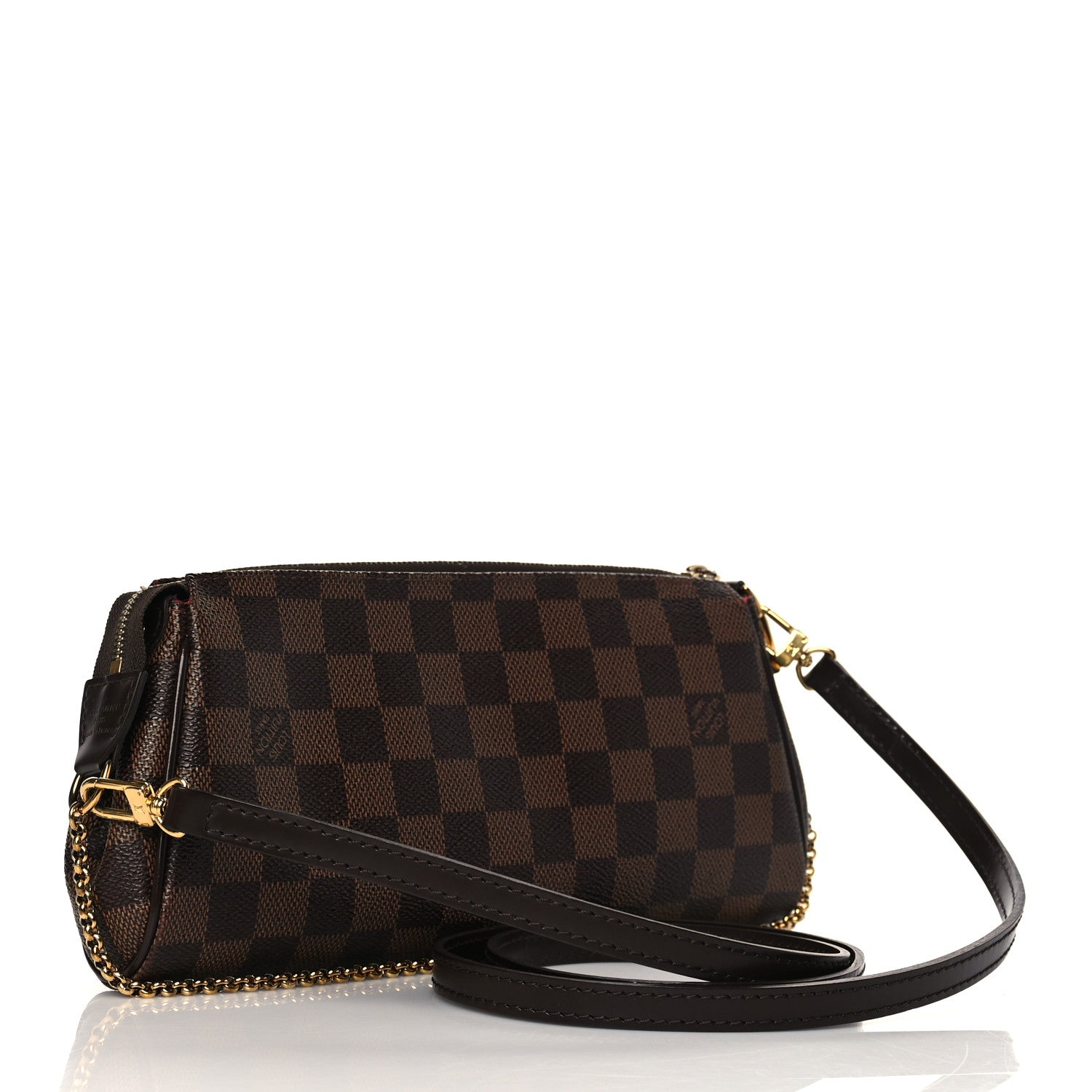 Louis Vuitton Damier Ebene Eva Clutch 3 of 9
