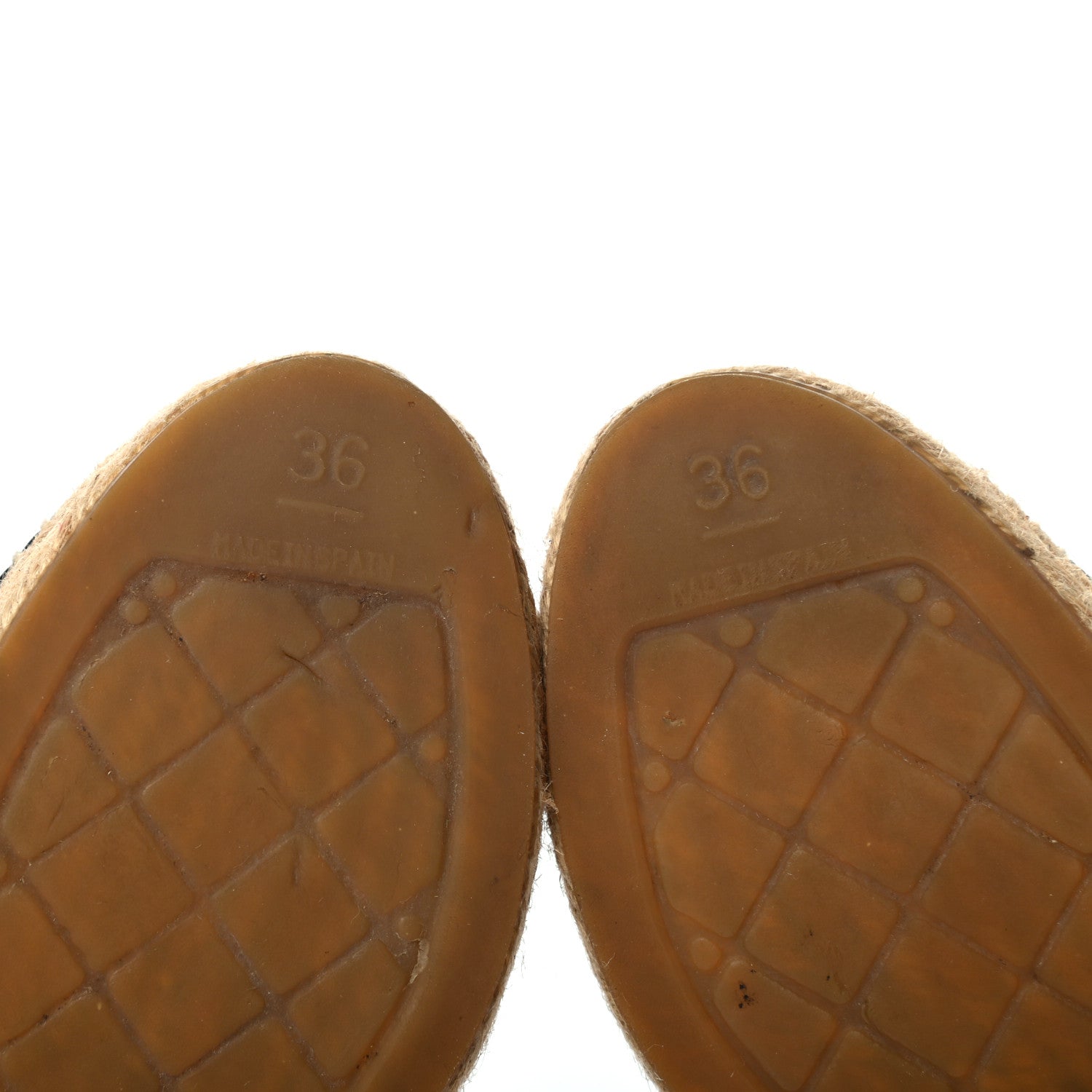 Chanel Tweed Patent Goatskin Sequin CC Espadrilles 36 Black 9 of 10