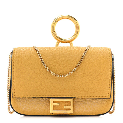Fendi Cuoio Romano Scented Nano Baguette Charm Giallo Fendi 1 of 14