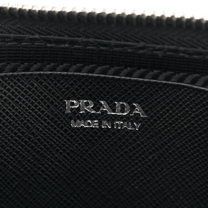 Prada Saffiano Mini Triangle Crossbody Pouch Black 7 of 11