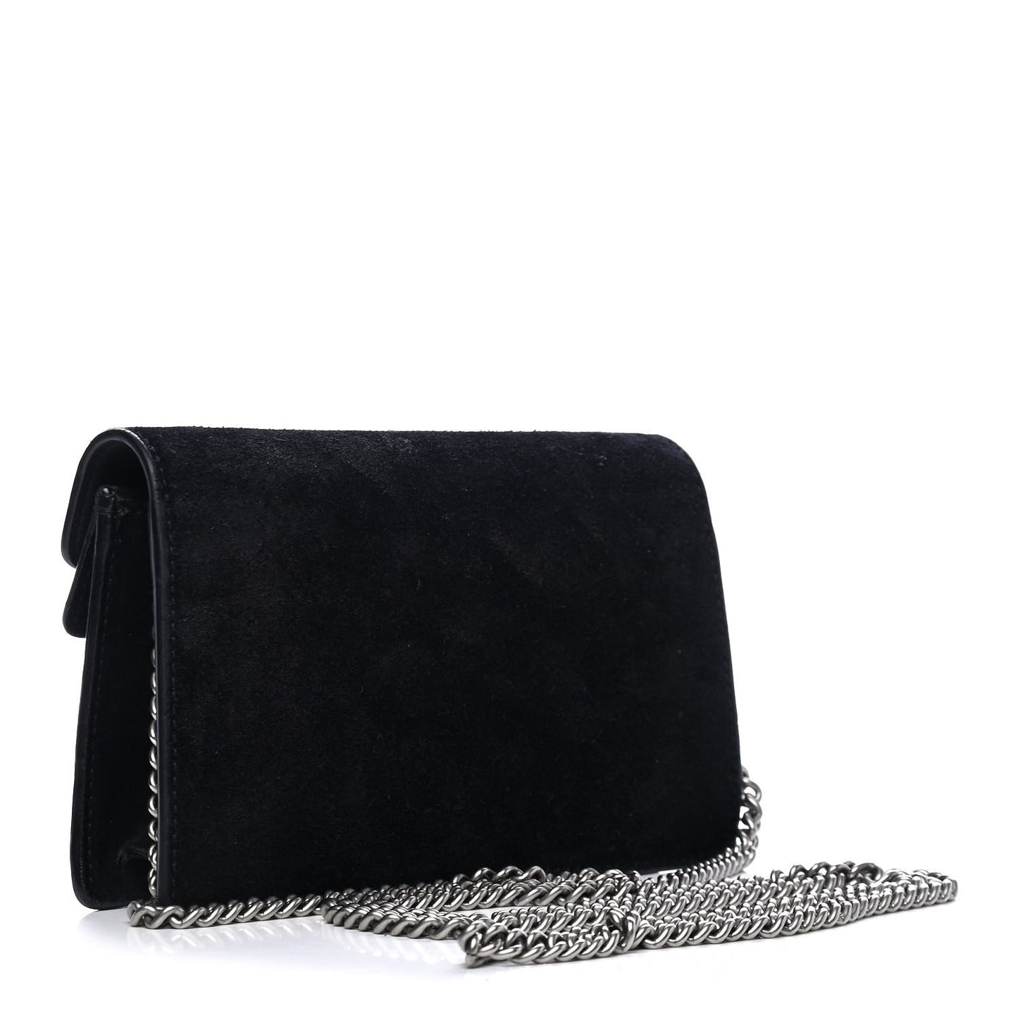 Suede Super Mini Dionysus Shoulder Bag Black