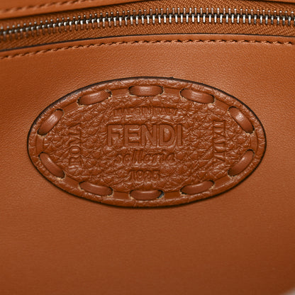 Fendi Cuoio Roma Sellerissima Nappa Sintetica Tape Stitch Baguette Brandy 6 of 11