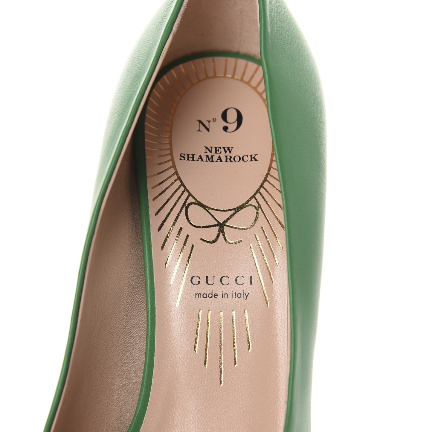 Nappa Bow High Heel Pumps 36 New Shamarock