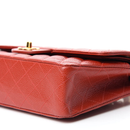 Chanel Caviar Quilted Medium Double Flap Red 7 of 11