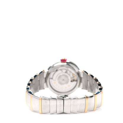 Bulgari Stainless Steel 18K Rose Gold 33mm LVCEA Automatic Watch 3 of 5