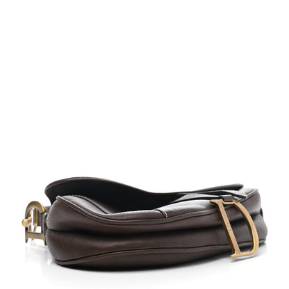Christian Dior Calfskin Saddle Bag Brown 3 of 4