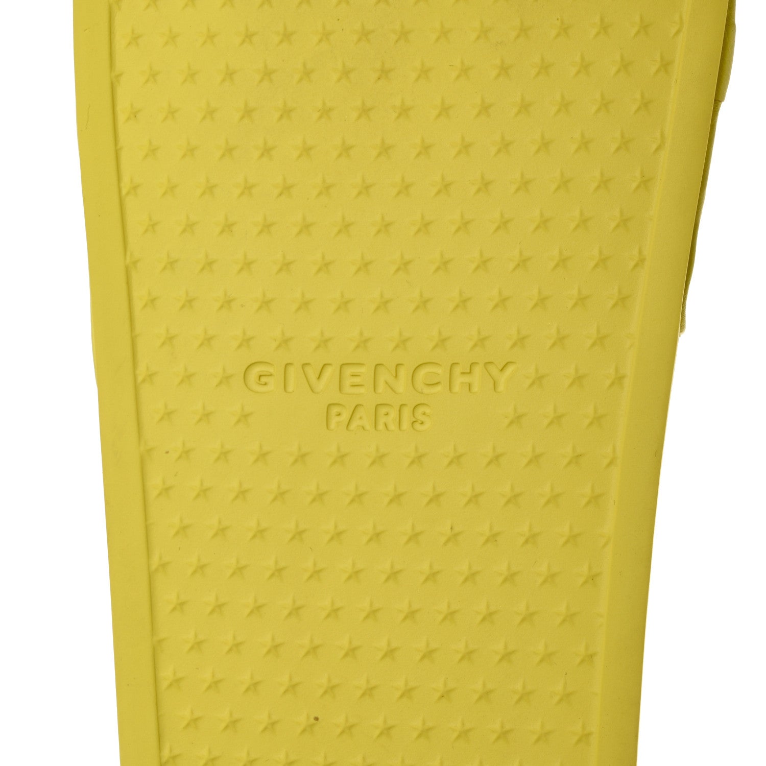 Givenchy Rubber Logo 4G Pool Slide Sandals 38 Fluo Yellow 8 of 10