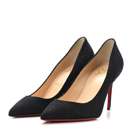 Christian Louboutin Glitter Decoltish 85 Pumps 36.5 Black 3 of 9