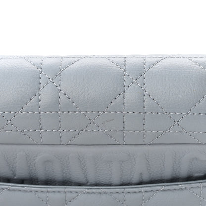 Christian Dior Supple Calfskin Cannage Medium Caro Bag Ethereal Grey 13 of 13