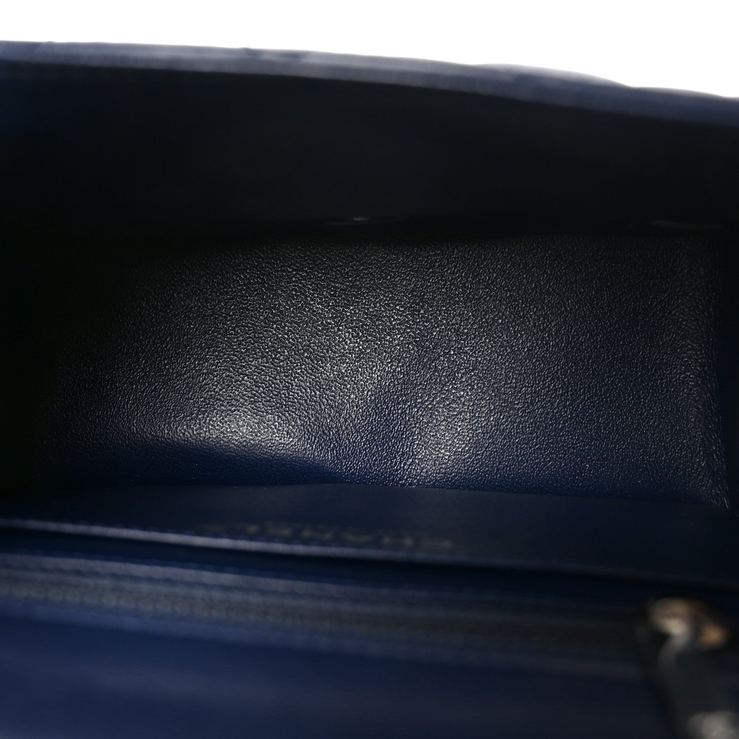 Chanel Lambskin Quilted Mini Square Flap Navy 5 of 10