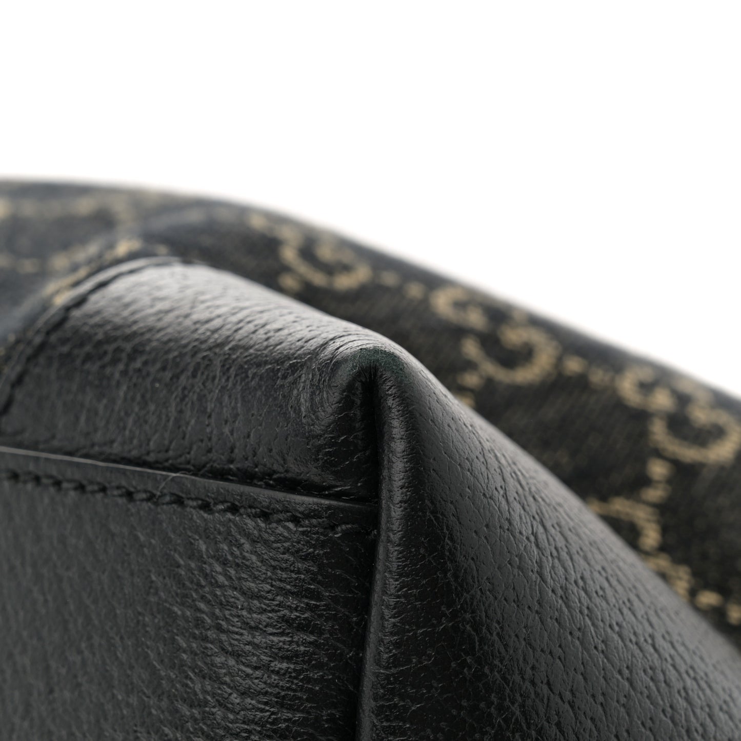 Jacquard Black Denim GG Monogram Medium Ophidia Shopping Tote Black Ivory