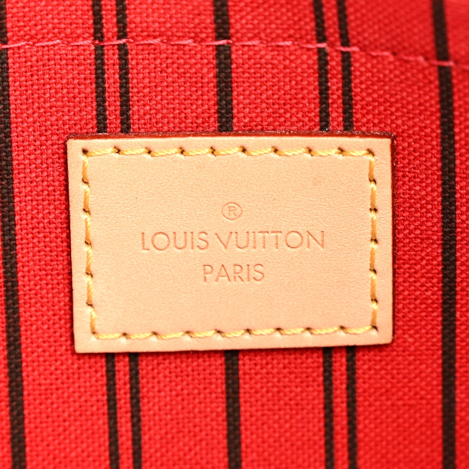Louis Vuitton Monogram Neverfull MM GM Pochette Cherry 6 of 8