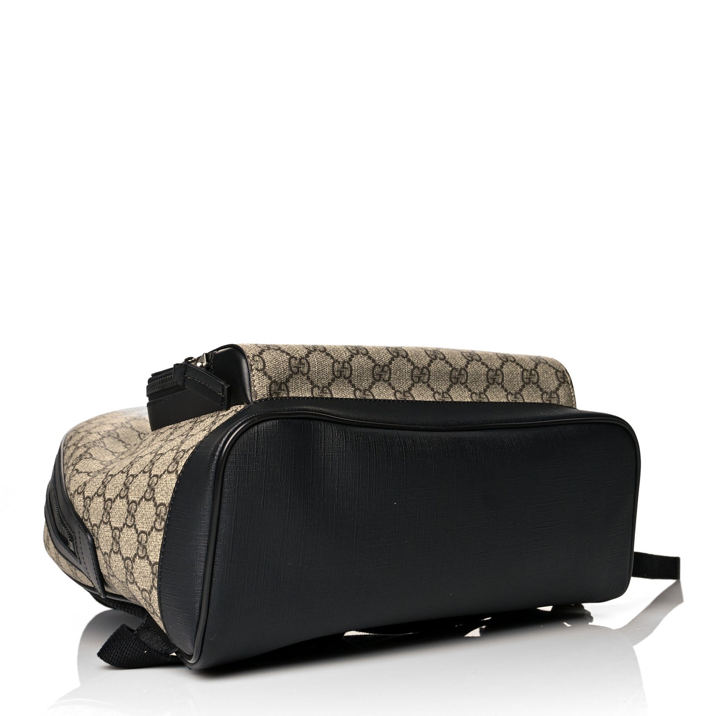 GG Supreme Monogram Medium Backpack Black