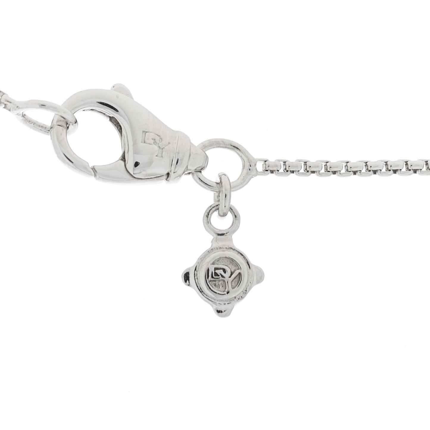 Sterling Silver Diamond 20mm Infinity Pendant Necklace